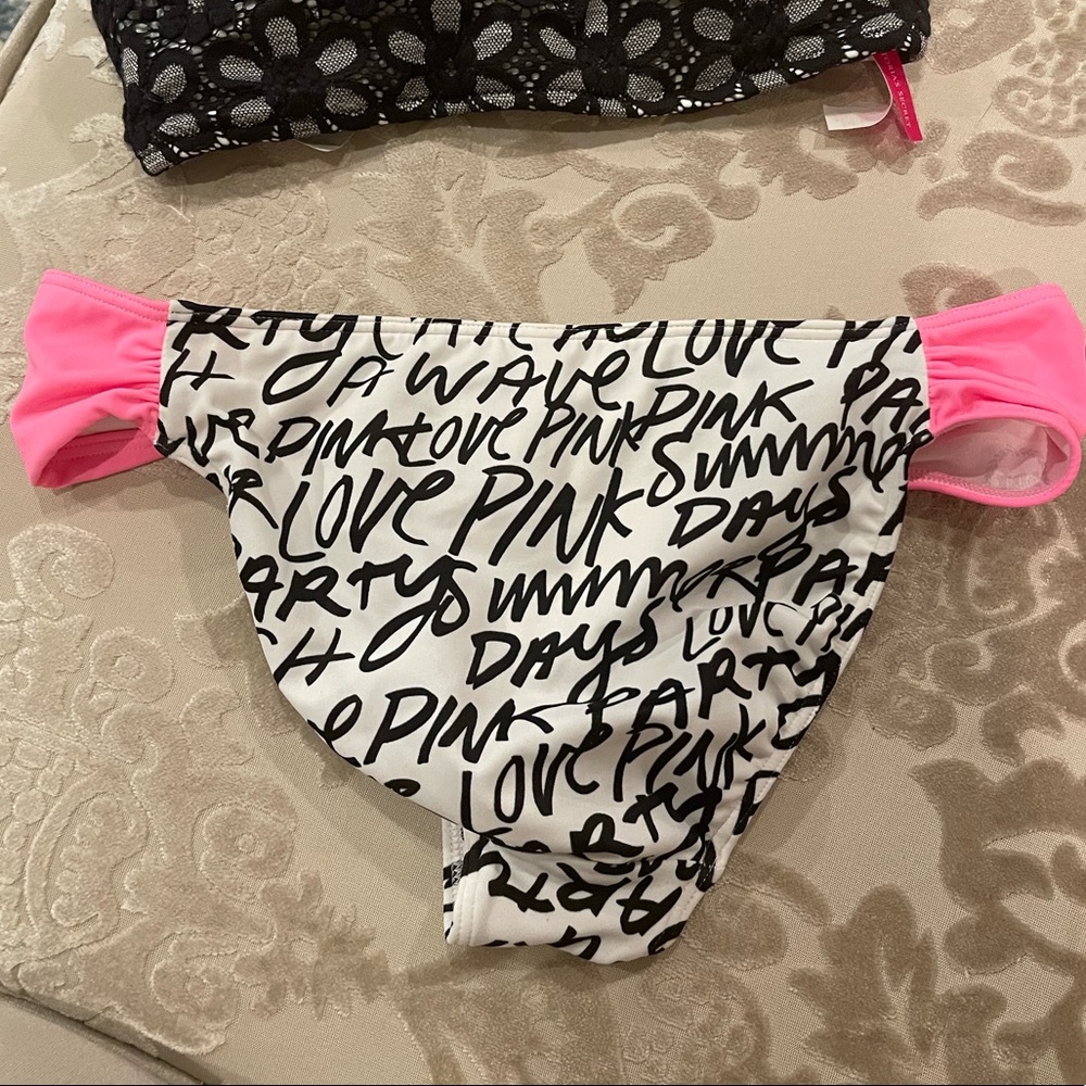 PINK Victoria’s Secret Bikini Bottom featuring Pink Logo Dog Size S